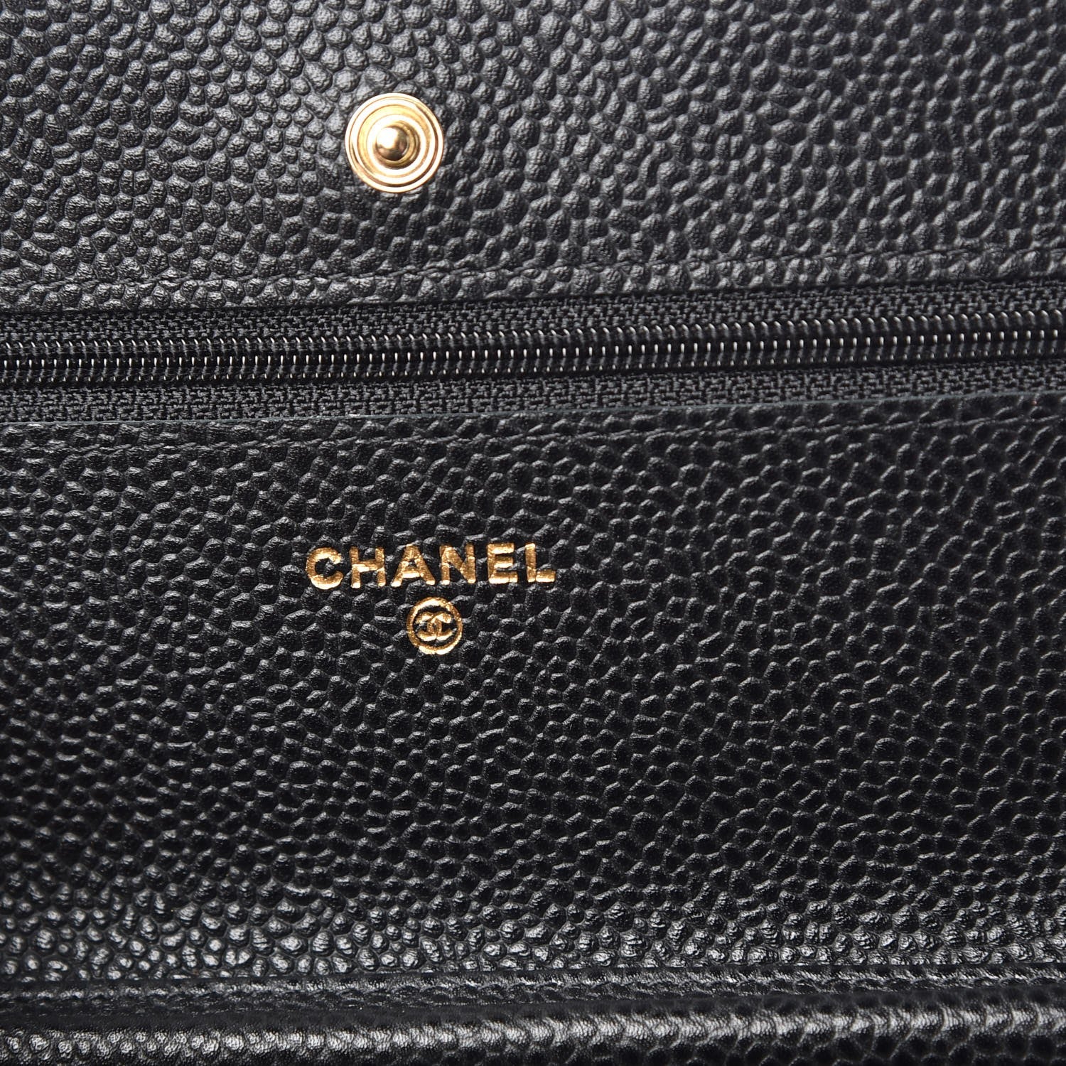 Chanel Caviar Quilted Wallet On Chain WOC Black 6 of 9