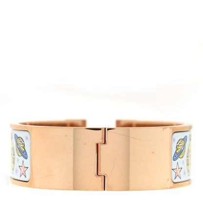 Hermes Enamel Printed Chorus Stellarum Wide Clic Clac H Bracelet PM Hypno 3 of 4