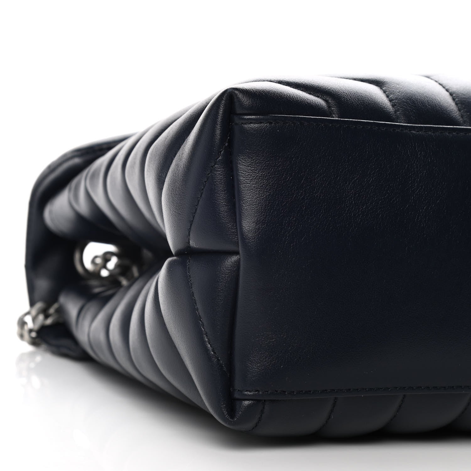 Saint Laurent Calfskin Y Quilted Monogram Medium Loulou Chain Satchel Medium Blue 10 of 11