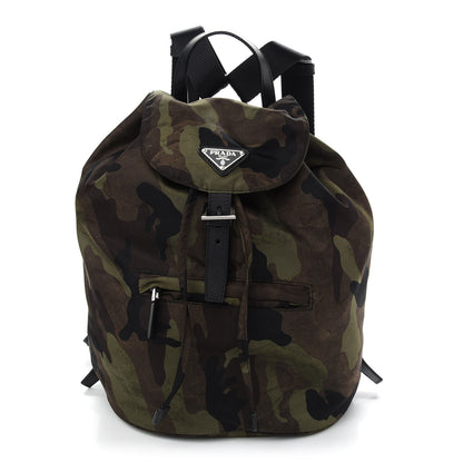 Prada Tessuto Nylon Camouflage Print Cinch Backpack Mimetico 1 of 8