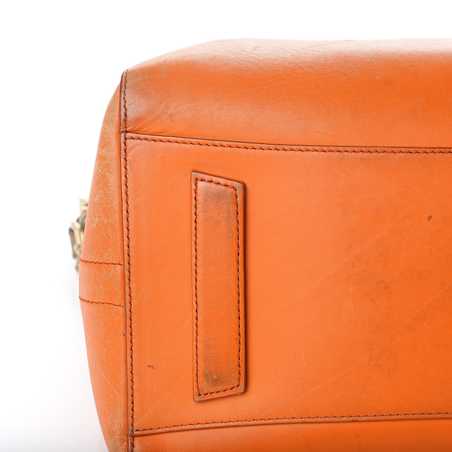 Givenchy Smooth Calfskin Medium Bi-Color Antigona Orange Beige 10 of 17