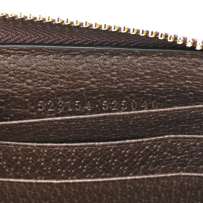 Gucci GG Supreme Monogram Web Ophidia Zip Around Wallet Brown 7 of 8