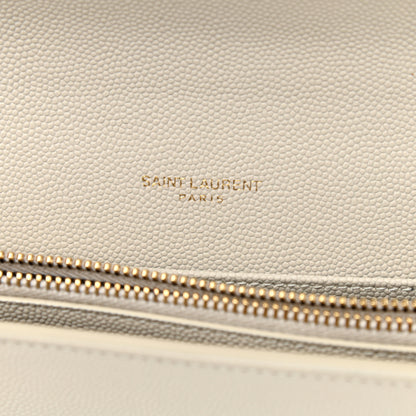 Saint Laurent Grain de Poudre Mini Uptown Crossbody Bag Porcellana 6 of 9