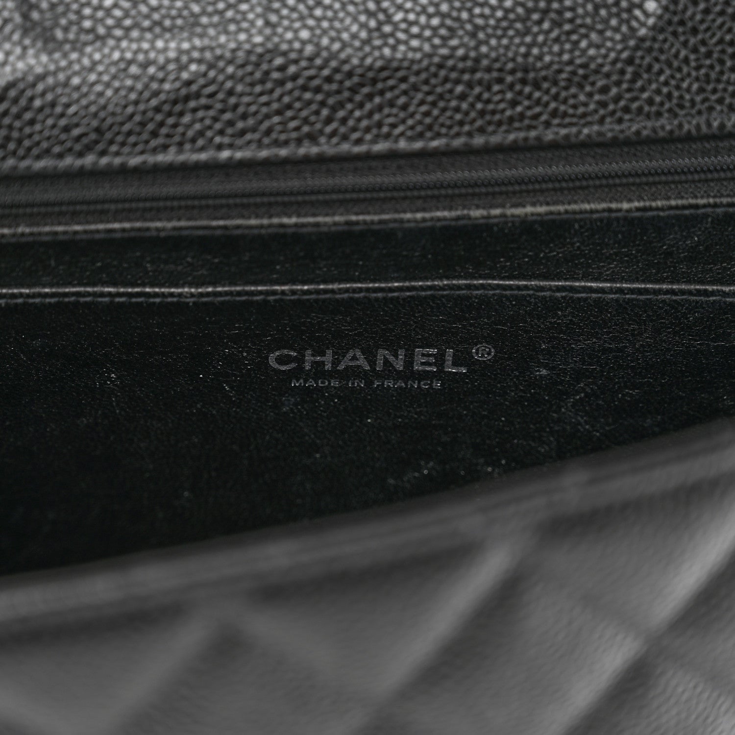 Chanel Caviar Jumbo Single Flap Black 7 of 15