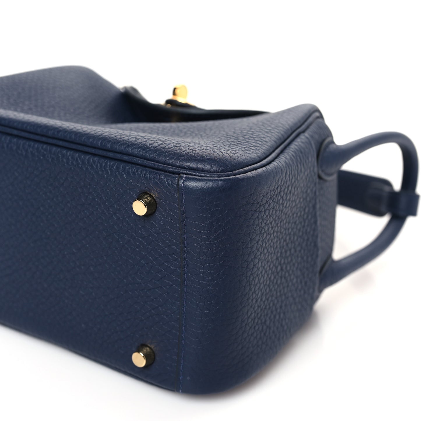 Taurillon Clemence Mini Lindy 20 Bleu Saphir