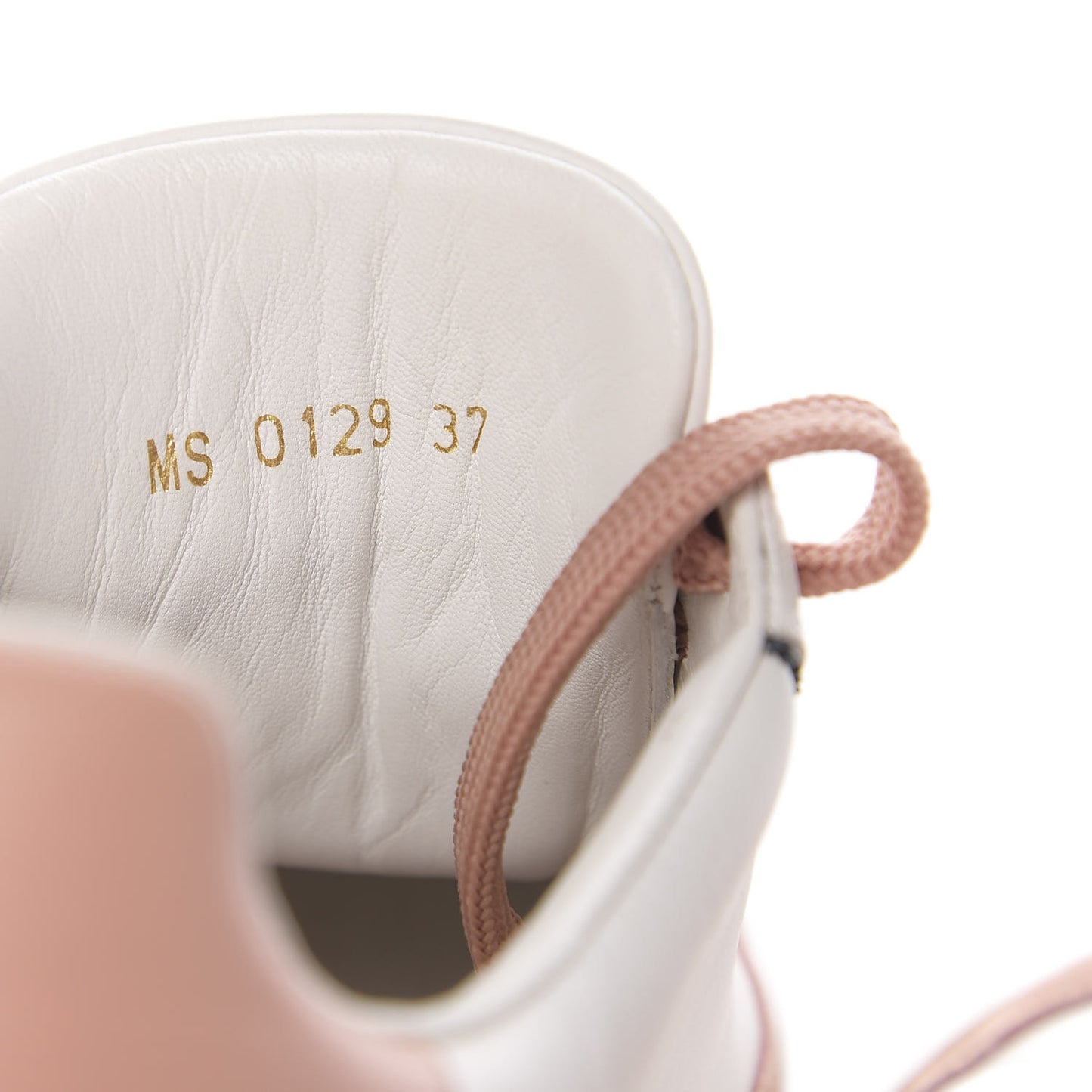 Calfskin Frontrow Sneakers 37 Rose Clair