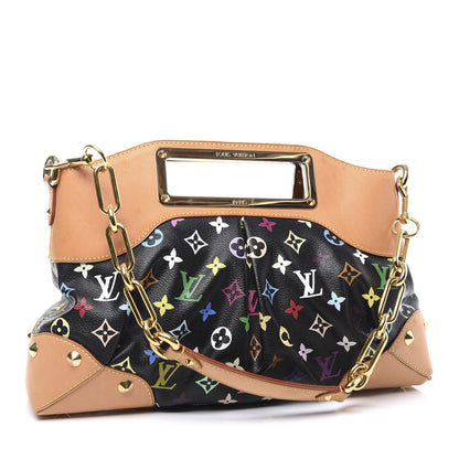 Louis Vuitton Monogram Multicolor Judy MM Black 2 of 9