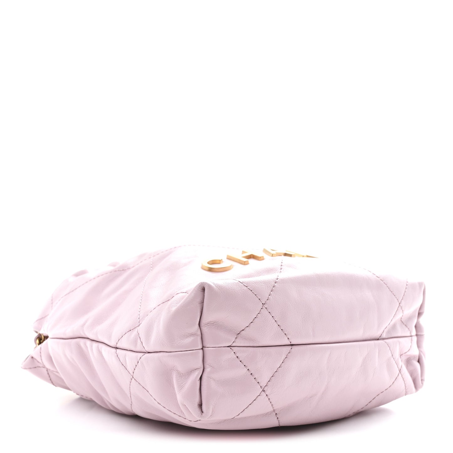 Shiny Calfskin Quilted Mini Chanel 22 Pink
