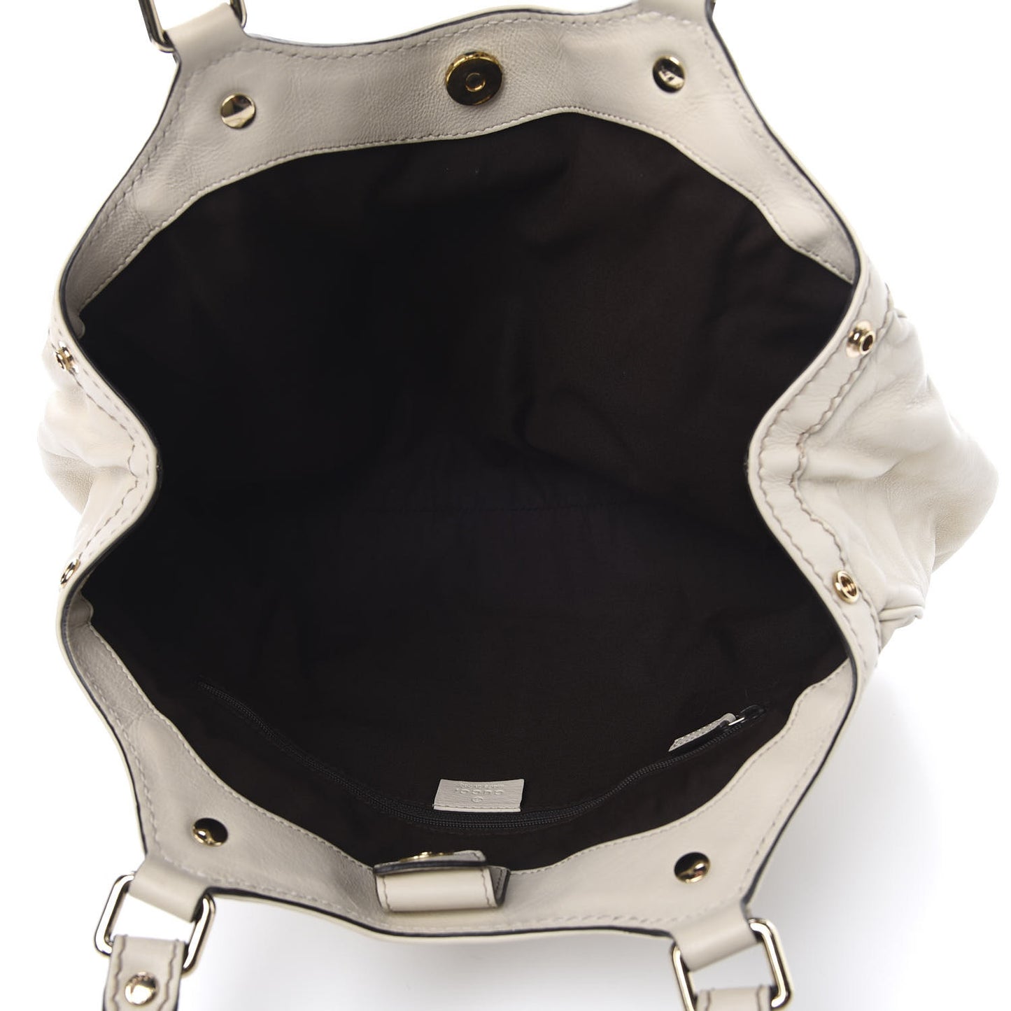 Calfskin Medium Sukey Tote Mystic White