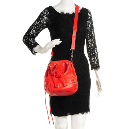 Balenciaga Matte Goatskin Rubber Covered Classic Hardware Mini Pompon Rouge Coquelicot Rouge Braise 2 of 13
