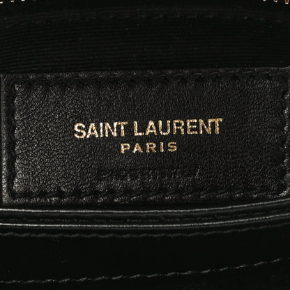 Saint Laurent Calfskin Y Quilted Monogram Toy Loulou Crossbody Bag Black 6 of 12