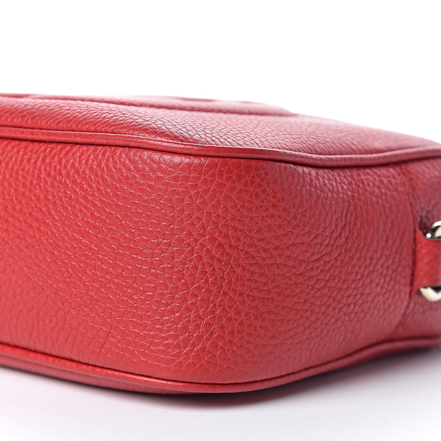 Gucci Pebbled Calfskin Small Soho Disco Bag Vibrant Red 9 of 10