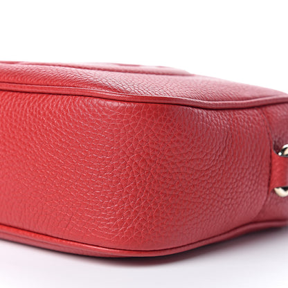Gucci Pebbled Calfskin Small Soho Disco Bag Vibrant Red 9 of 10
