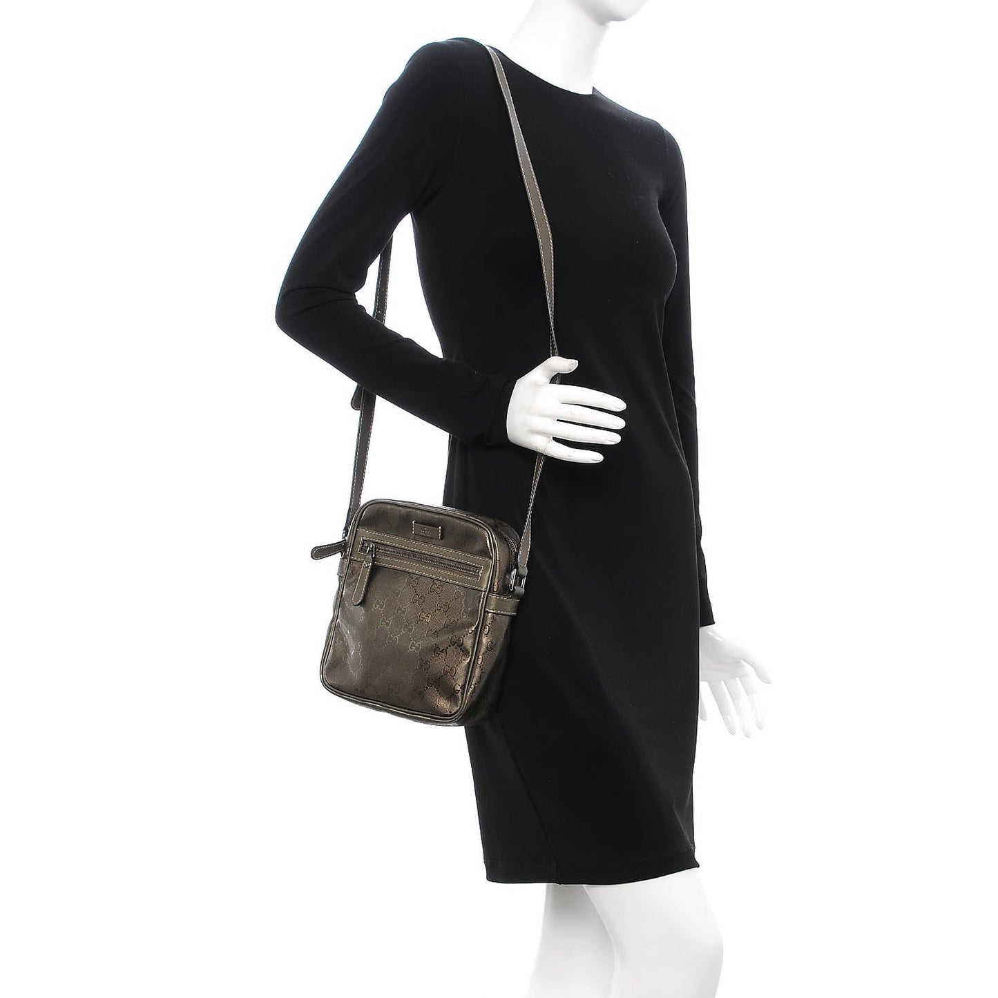 Imprime Monogram Small Messenger Bag Pewter