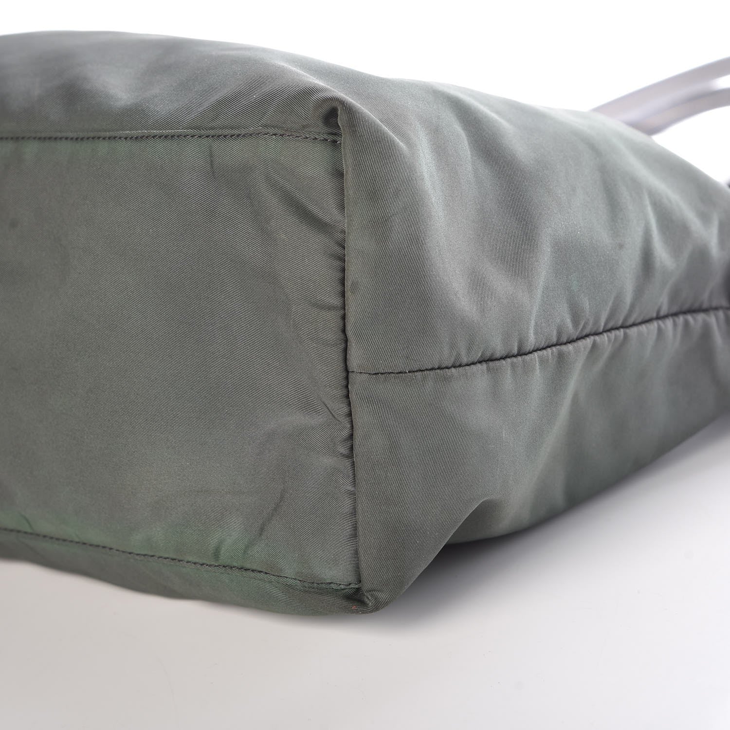 Prada Tessuto Nylon Saffiano Tote Green 15 of 15