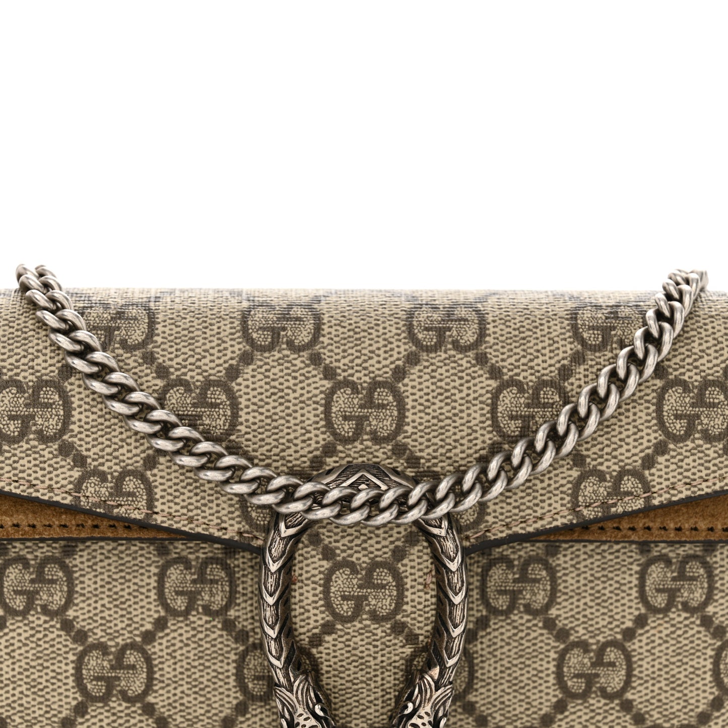 GG Supreme Monogram Super Mini Dionysus Shoulder Bag Taupe