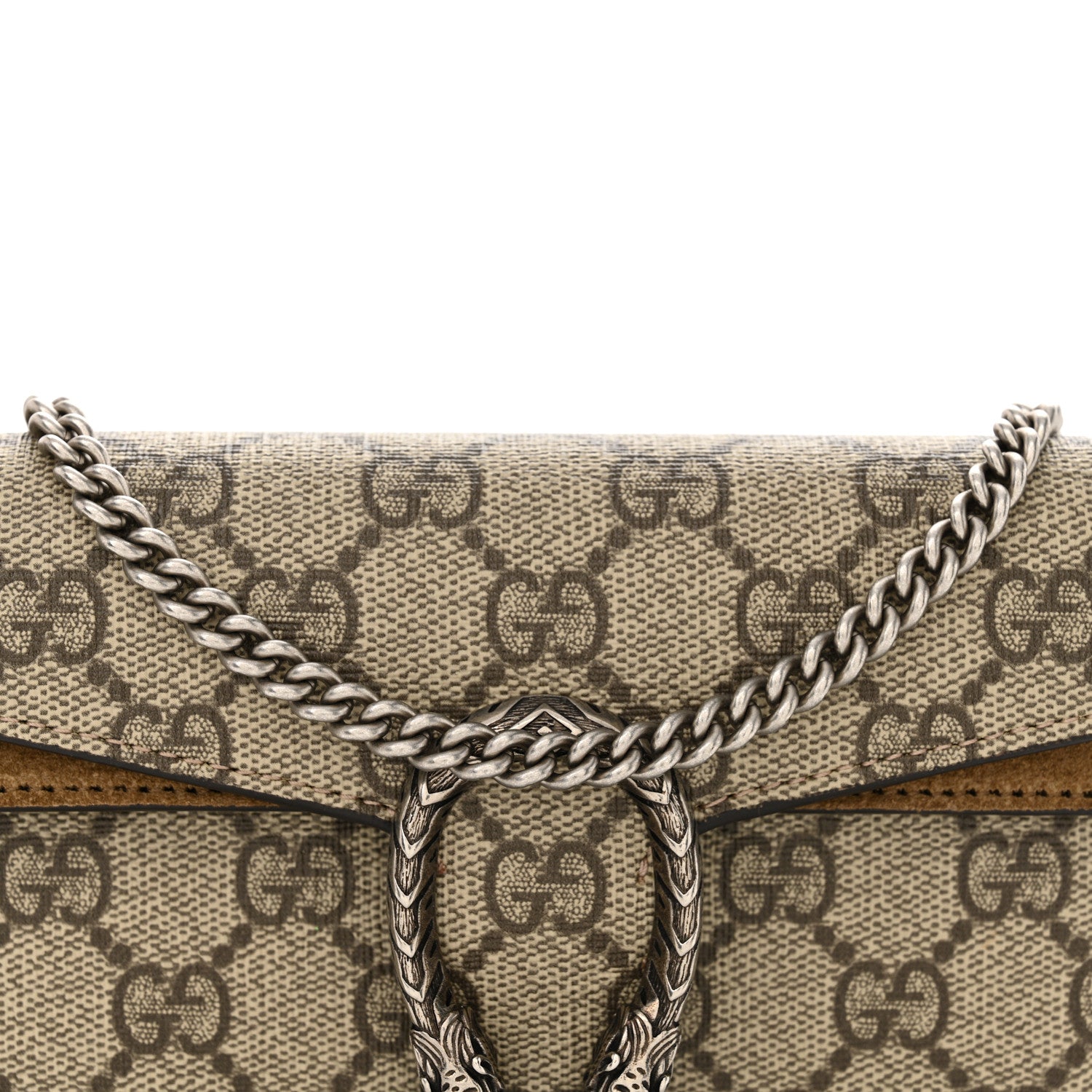 Gucci GG Supreme Monogram Super Mini Dionysus Shoulder Bag Taupe 8 of 11