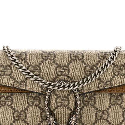 Gucci GG Supreme Monogram Super Mini Dionysus Shoulder Bag Taupe 8 of 11