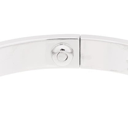Cartier 18K White Gold 10 Diamond LOVE Bracelet 17 9 of 10