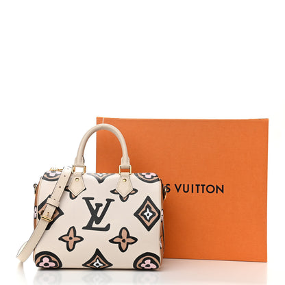 Louis Vuitton Monogram Giant Wild At Heart Speedy Bandouliere 25 Creme 11 of 11
