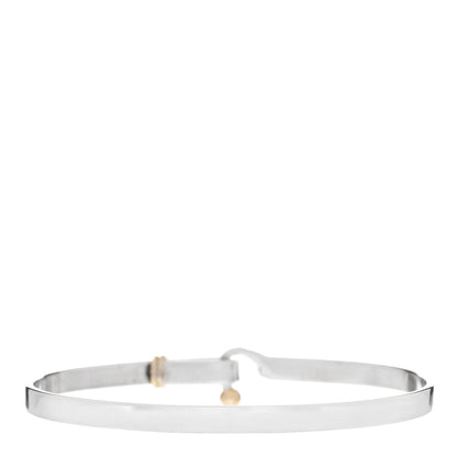 Tiffany Sterling Silver 18K Yellow Gold Hook Eye Bangle Bracelet 2 of 3