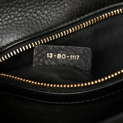 Christian Dior Grained Calfskin Small Diorama Flap Bag Black 7 of 13