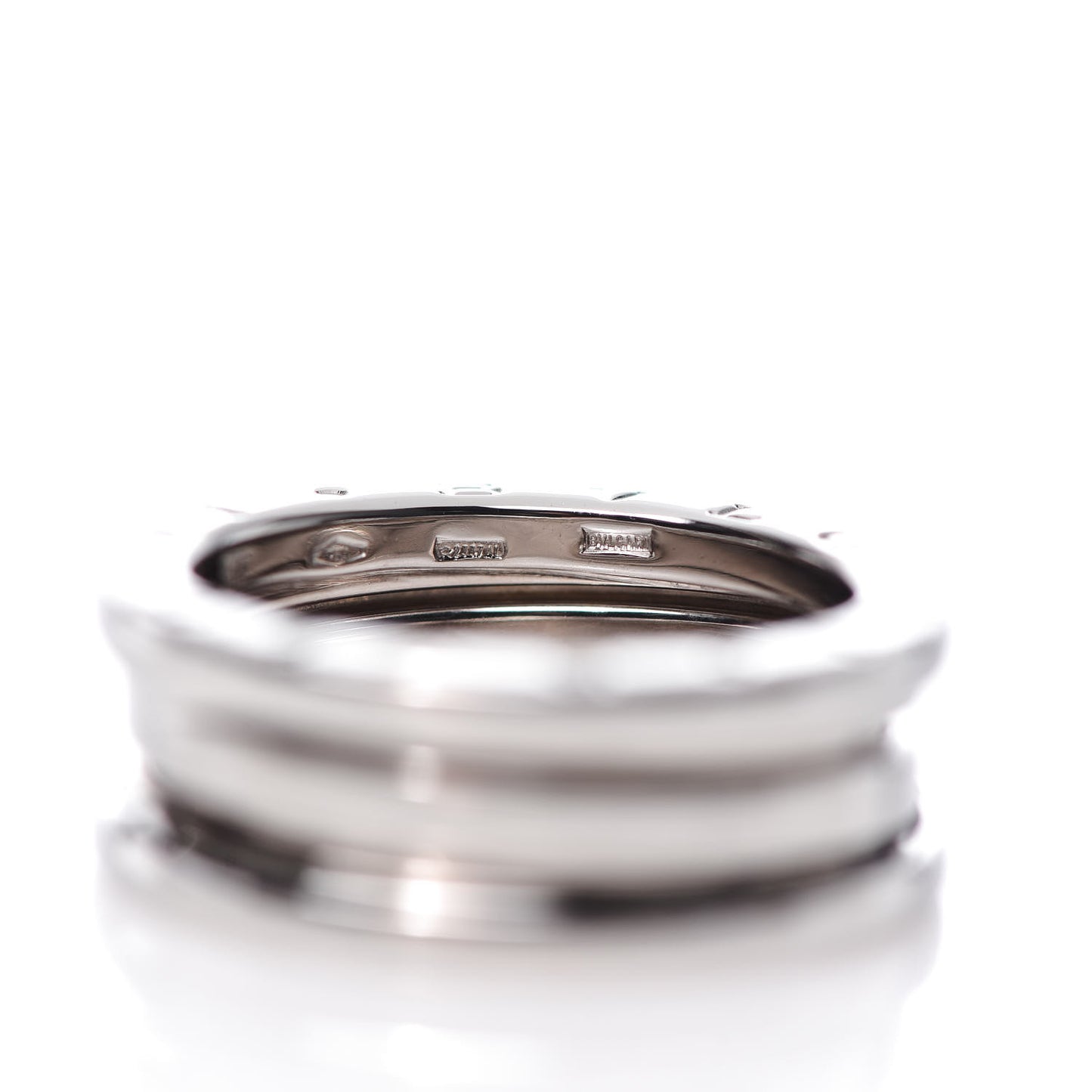 18K White Gold B.Zero1 Two-Band Ring 53 6.25