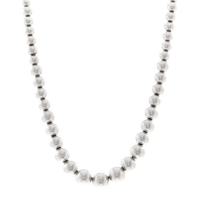 Tiffany Sterling Silver HardWear Graduated Ball Necklace 1 of 4