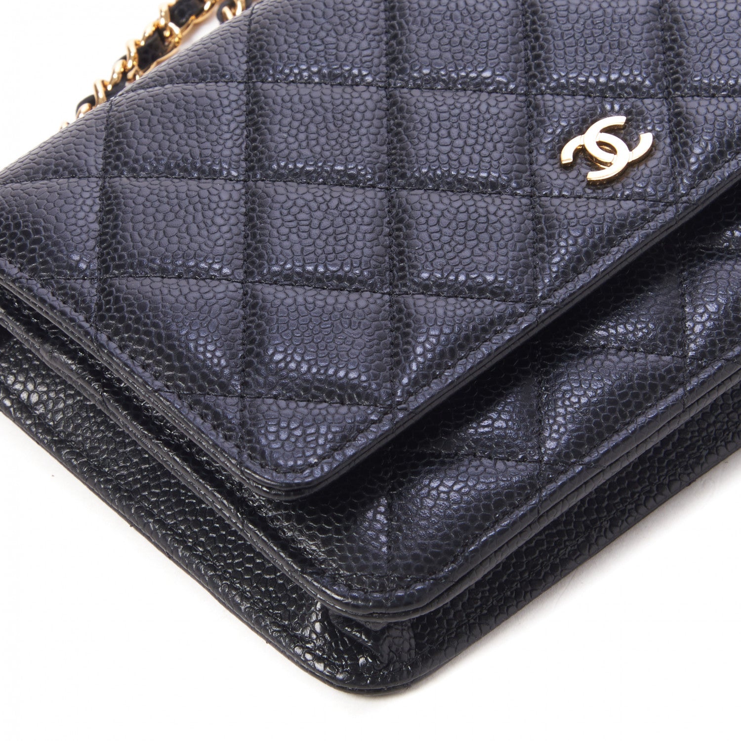 Chanel Caviar Quilted Wallet On Chain WOC Black 9 of 11