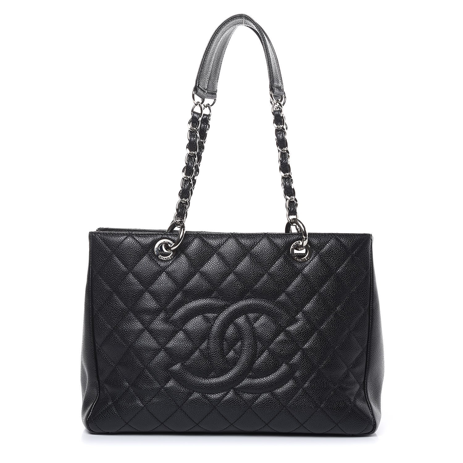 Chanel Caviar Quilted Grand Shopping Tote GST Black 1 of 10