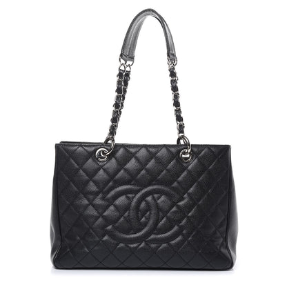 Chanel Caviar Quilted Grand Shopping Tote GST Black 1 of 10