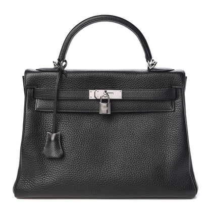 Hermes Taurillon Clemence Kelly Retourne 32 Black 1 of 37