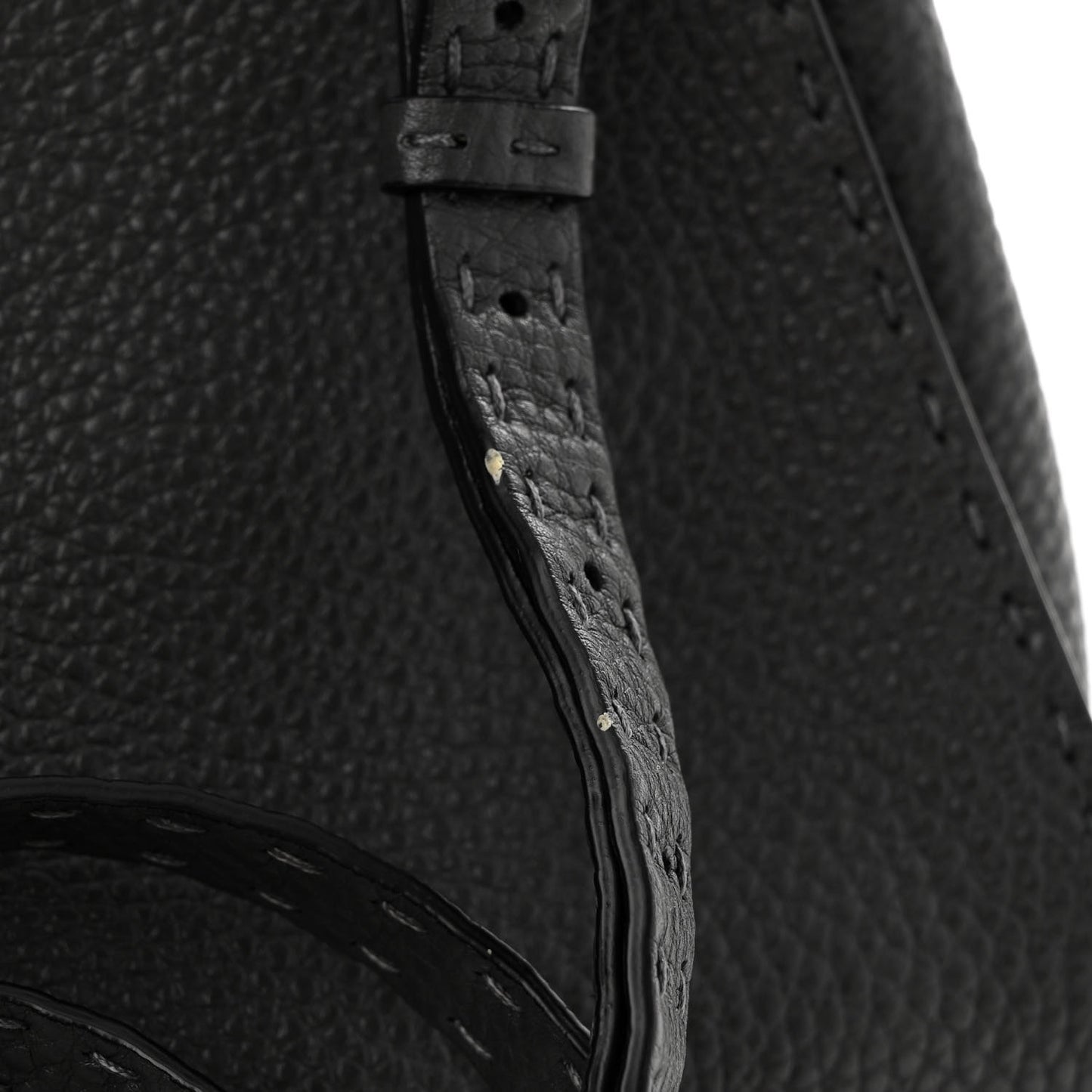 Cuoio Romano Selleria Bi-Color Mini Peekaboo Iconic Satchel Asfalto Latte