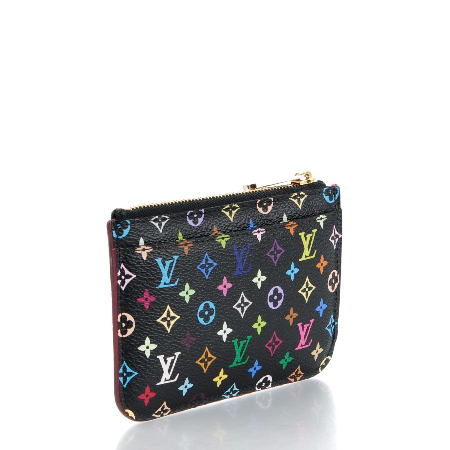 Louis Vuitton Monogram Multicolor Key Pouch Black Grenade 3 of 7