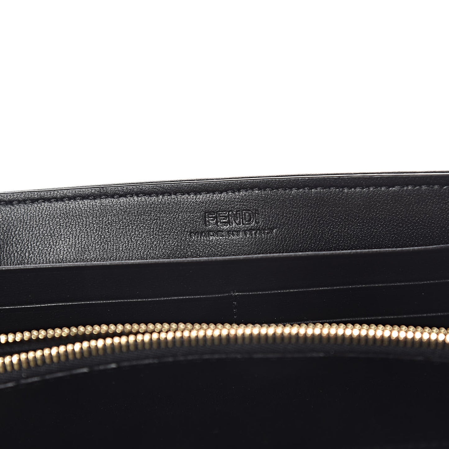 Nappa Matisse FF Embossed Continental Wallet On Chain Black