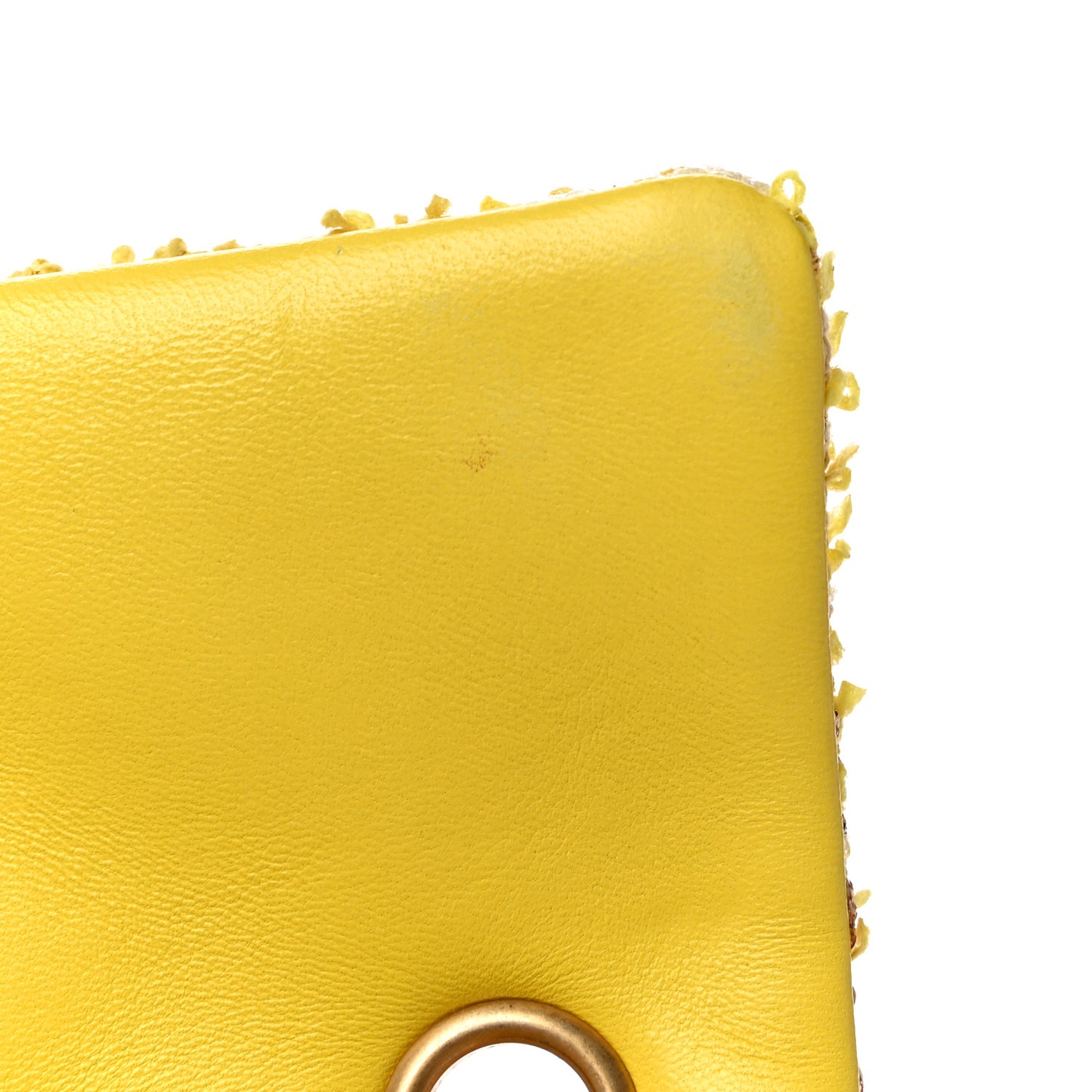 Tweed Quilted 2.55 Reissue Mini Flap Yellow
