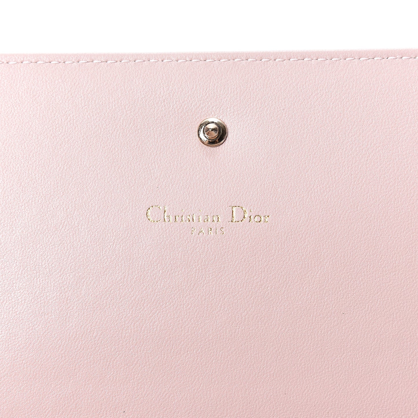 Grained Calfskin Diorama Croisiere Chain Wallet Nude
