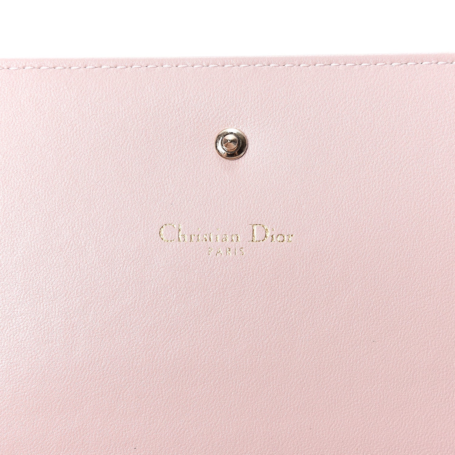 Christian Dior Grained Calfskin Diorama Croisiere Chain Wallet Nude 5 of 9