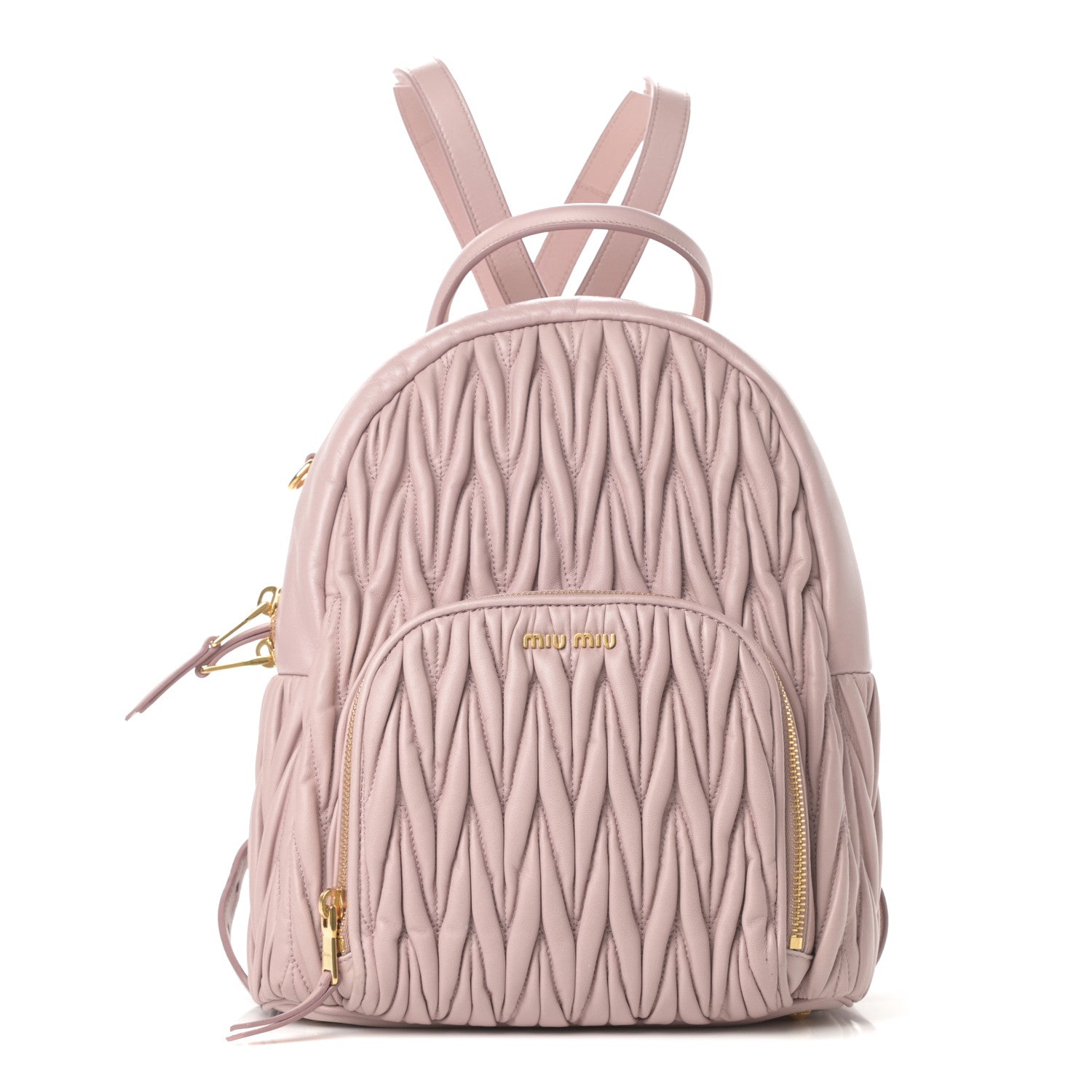 Miu Miu Nappa Matelasse Backpack Mughetto 1 of 13