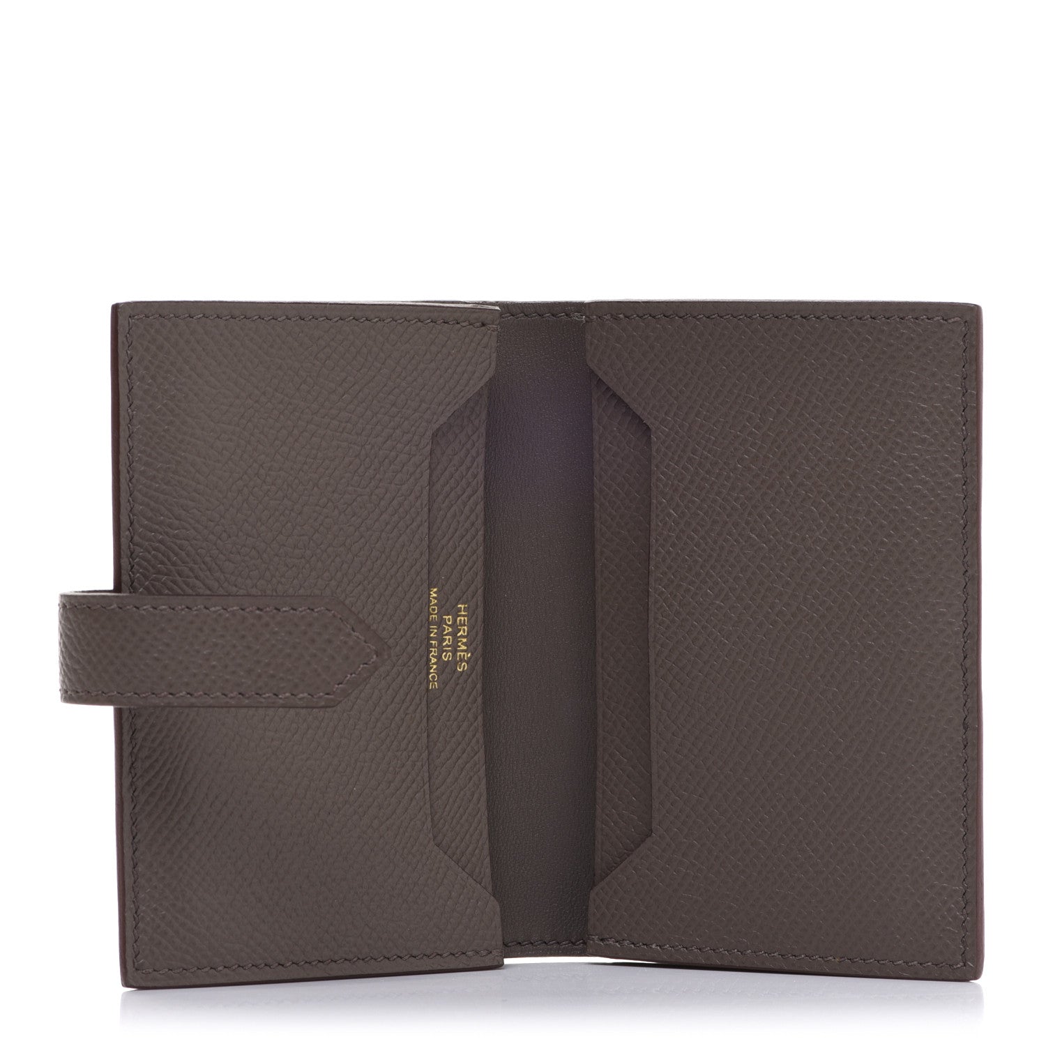 Hermes Epsom Bearn Card Holder Wallet Etain 5 of 8