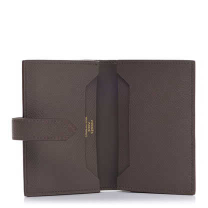 Hermes Epsom Bearn Card Holder Wallet Etain 5 of 8