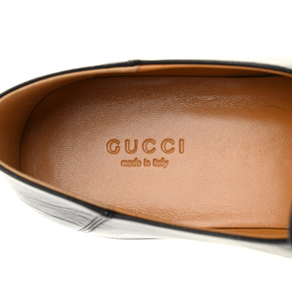 Gucci Goatskin Womens Horsebit Mid-Heel Loafers 38 Black 6 of 8