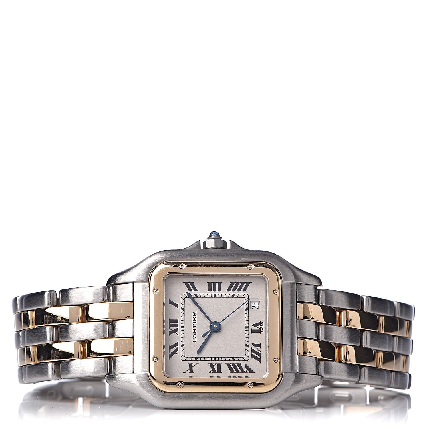 Cartier Stainless Steel 18K Yellow Gold 27mm Panthere Quartz Watch 3 of 6