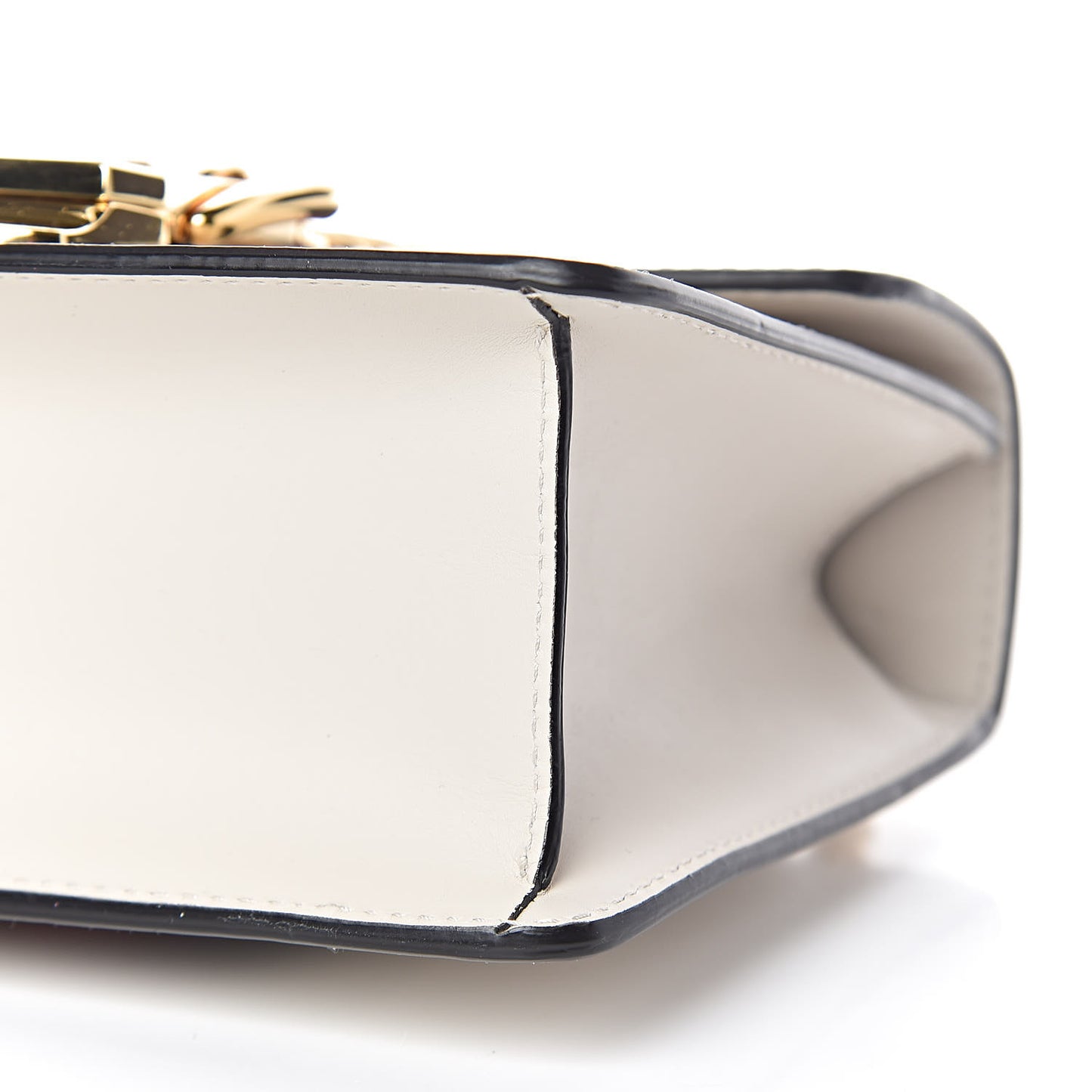 Calfskin Mini Sylvie Chain Shoulder Bag White