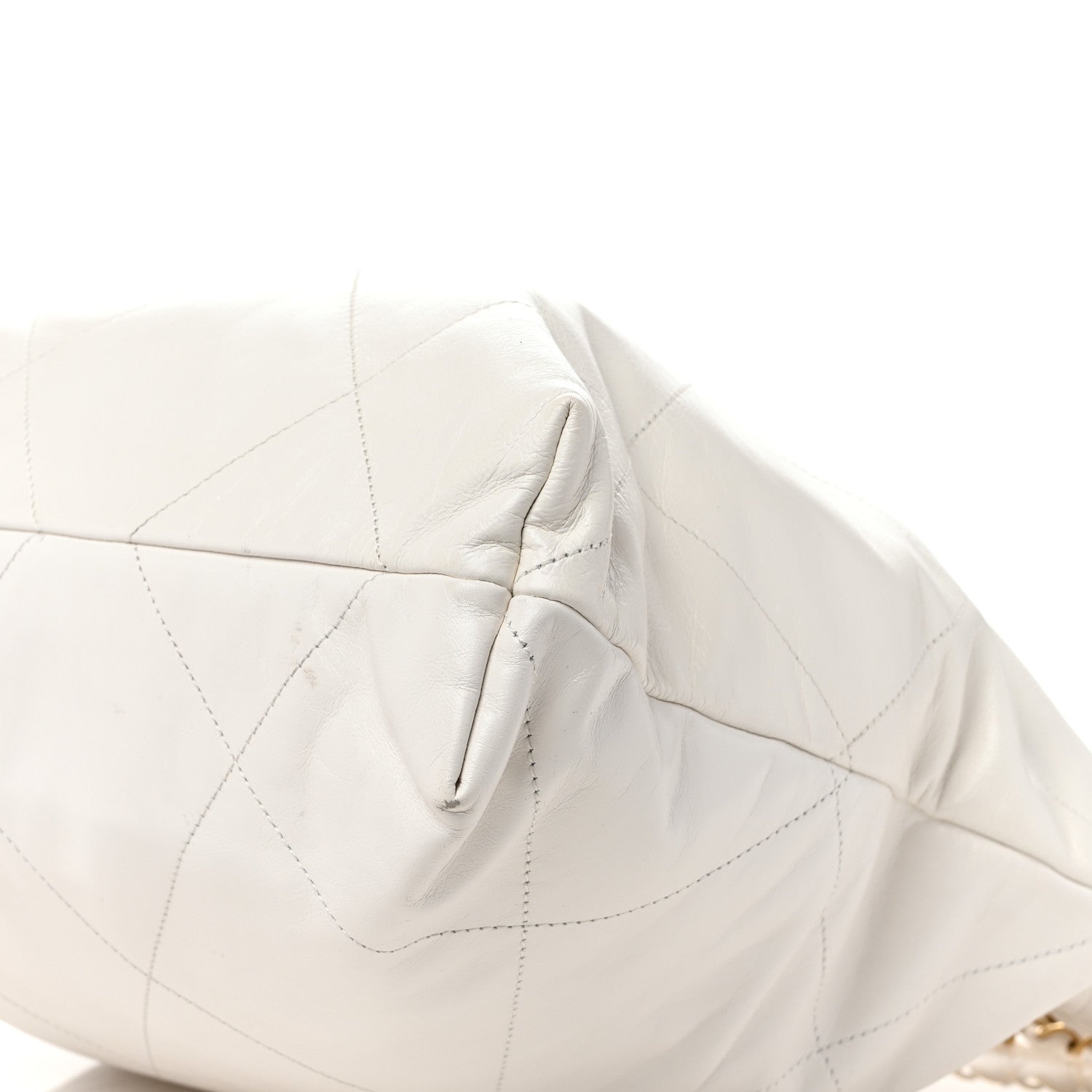 Chanel Shiny Calfskin Quilted Chanel 22 White 11 of 12
