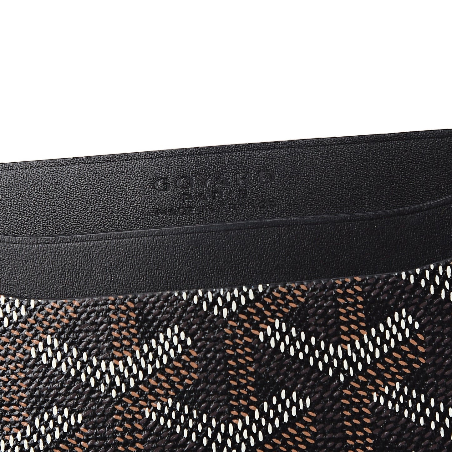 Goyardine Saint Sulpice Card Holder Black