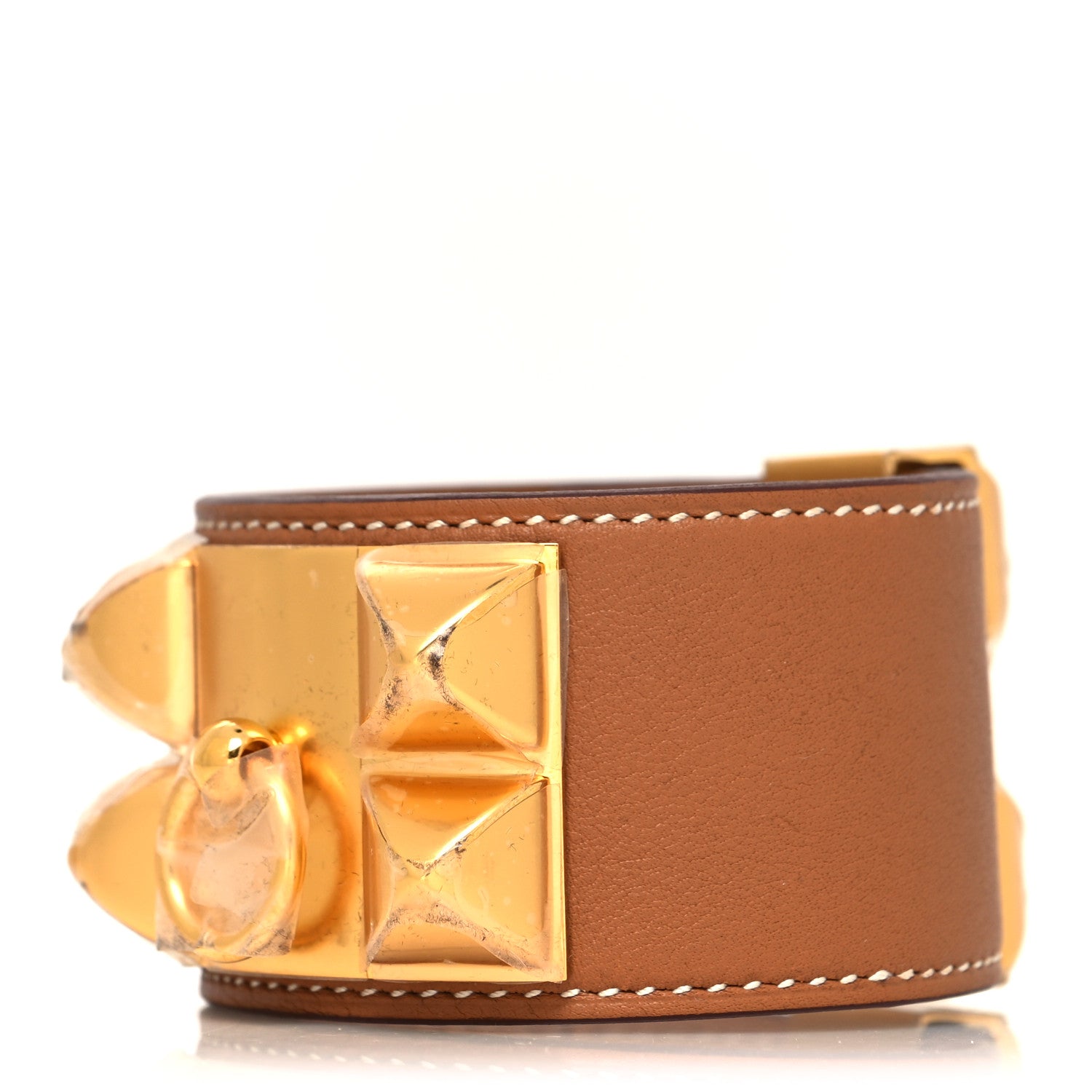 Hermes Swift Collier de Chien CDC Bracelet T3 Gold 1 of 6
