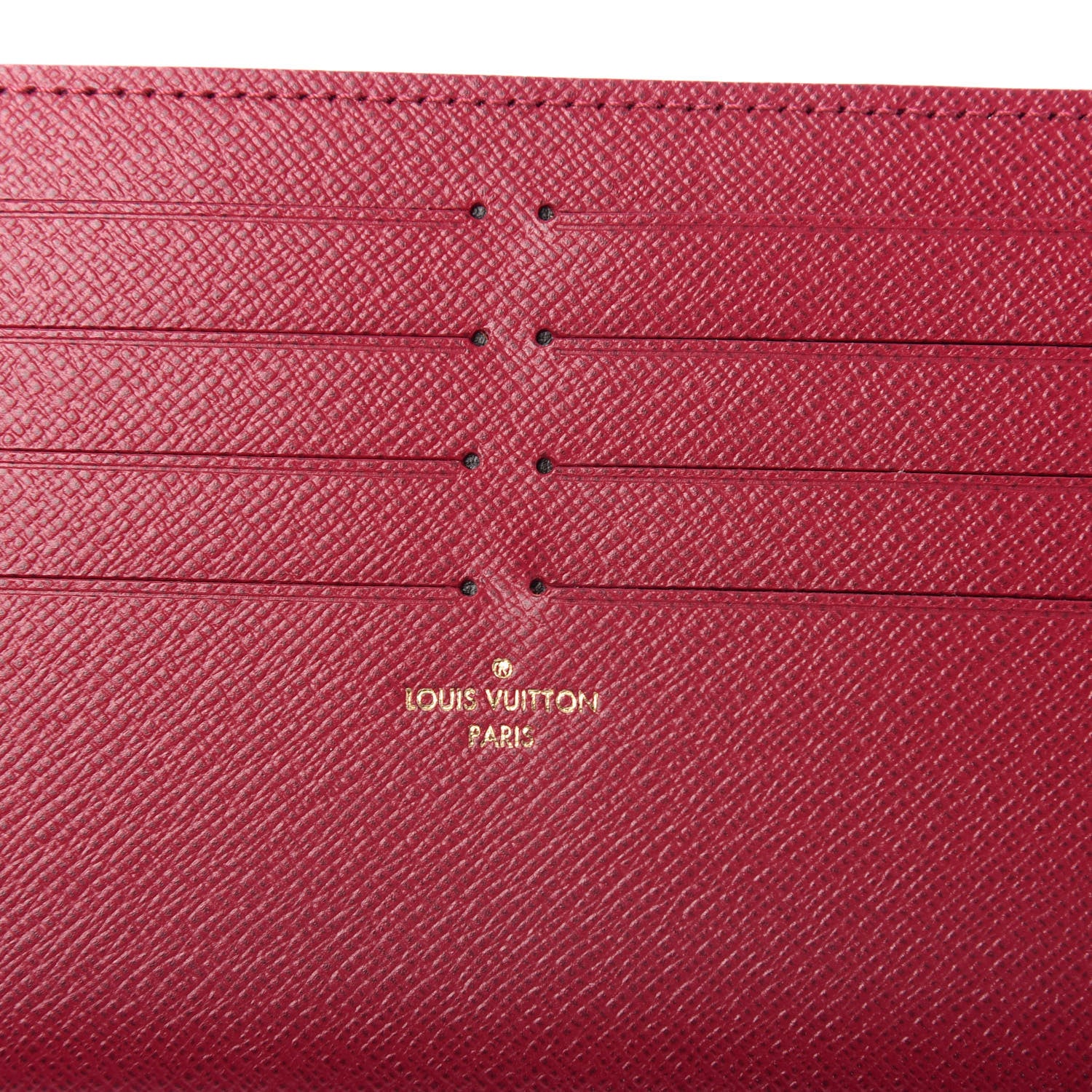 Louis Vuitton Calfskin Felicie Card Holder Insert Fuchsia 6 of 6