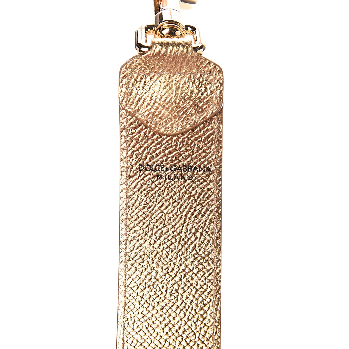 Lizard Embossed Metallic Crystal Strap Purple Gold