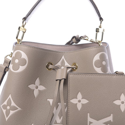 Louis Vuitton Empreinte Monogram Giant Neonoe MM Tourterelle Creme 9 of 11